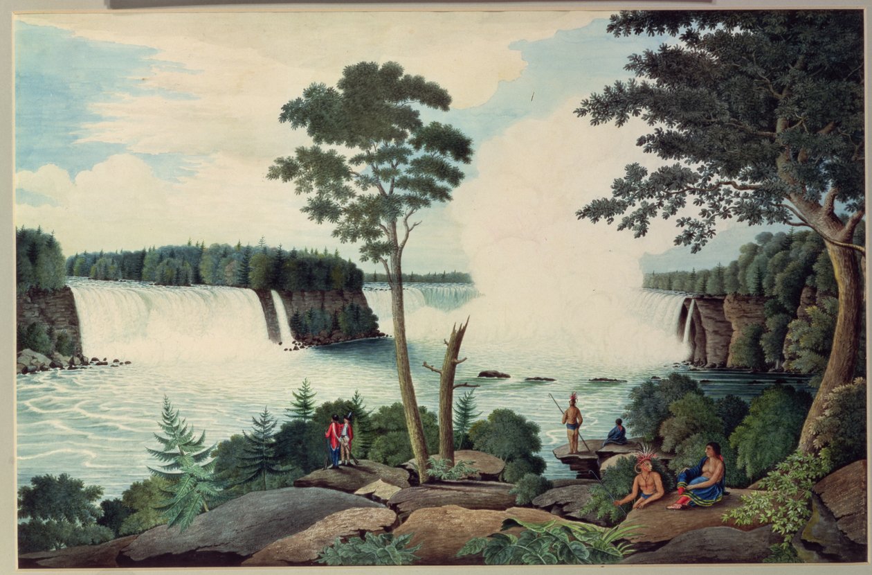 Cascate del Niagara dal Basso, c.1766 da Thomas Davies