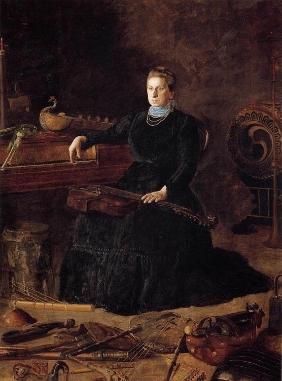 Musica antiquata Ritratto di Sarah Sagehorn Frishmuth da Thomas Eakins
