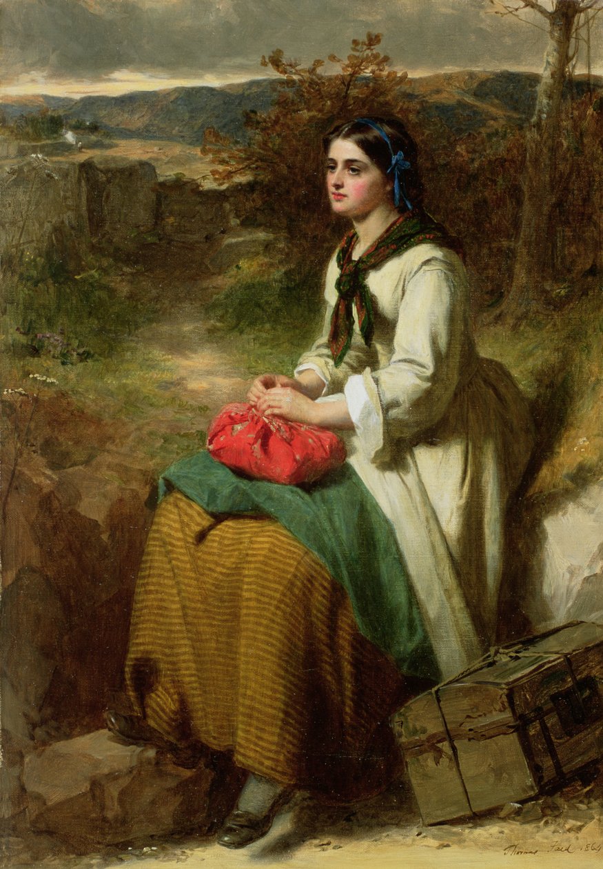 Il trasloco di Lucy, 1864 da Thomas Faed