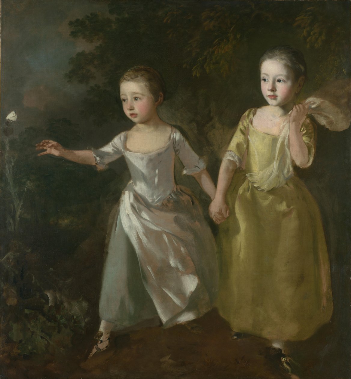 Le figlie del pittore alla caccia di farfalle da Thomas Gainsborough