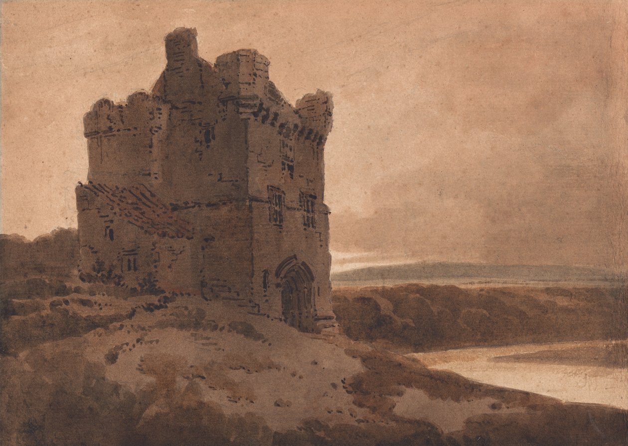 Una torre di confine da Thomas Girtin