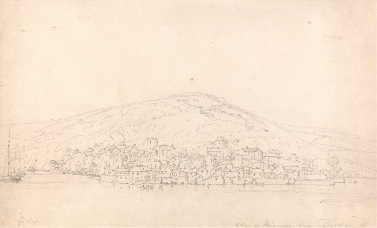 Veduta di Kingswear, da Dartmouth, Devon da Thomas Girtin