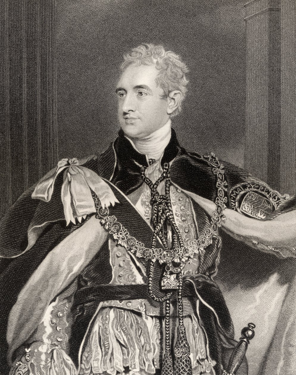 Robert Stewart Lord Castlereagh, 2° Marchese di Londonderry, inciso da G. Adcock, da 