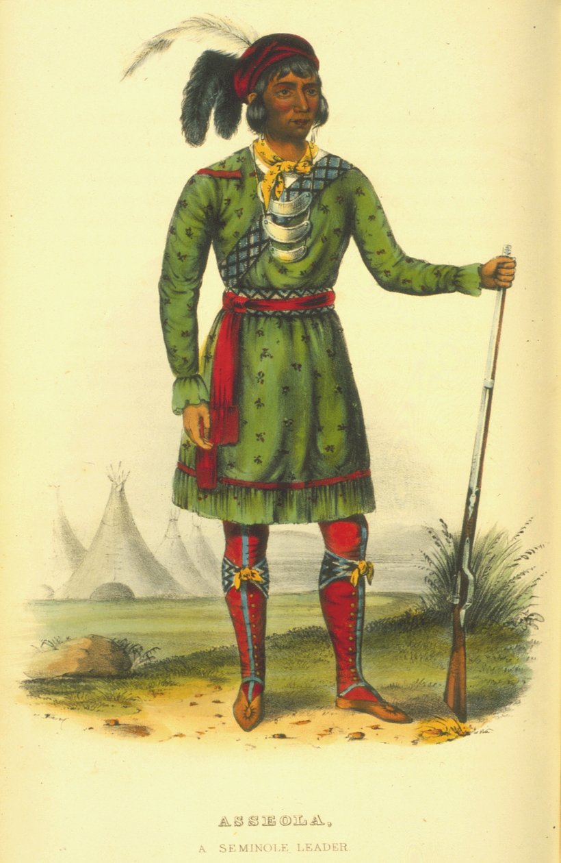 Asseola, un capo Seminole, 1870 da Thomas Loraine McKenney