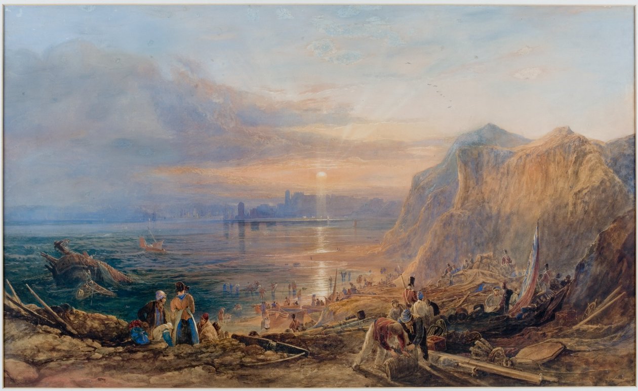 Demolizione di un Relitto a Tynemouth da Thomas Miles Richardson