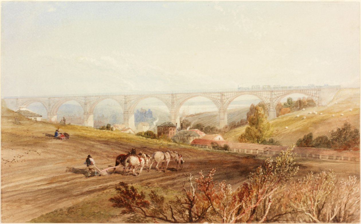 Viadotto di Willington Dene da Thomas Miles Richardson