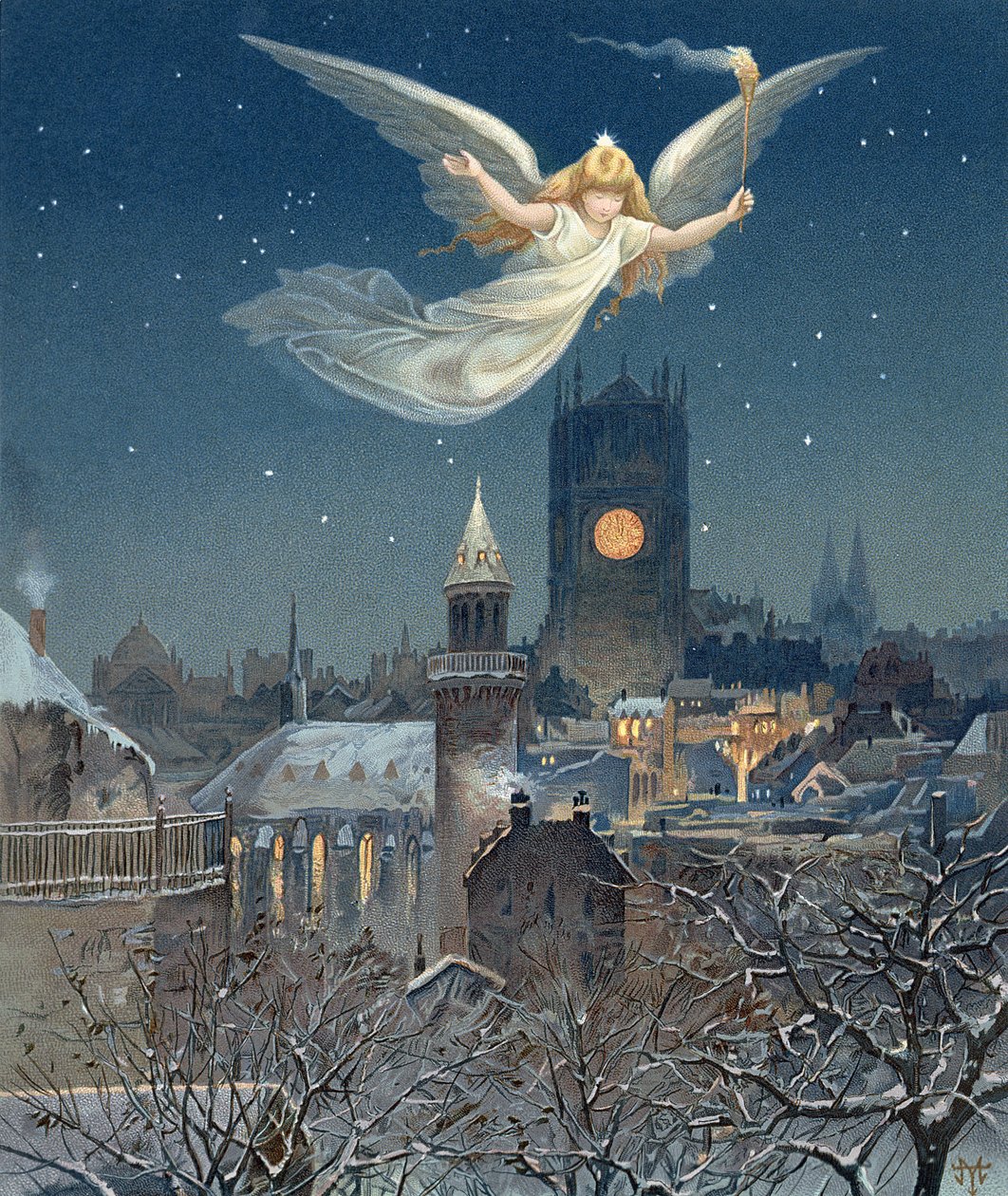 Biglietto di Natale, 1885 da Thomas Moran