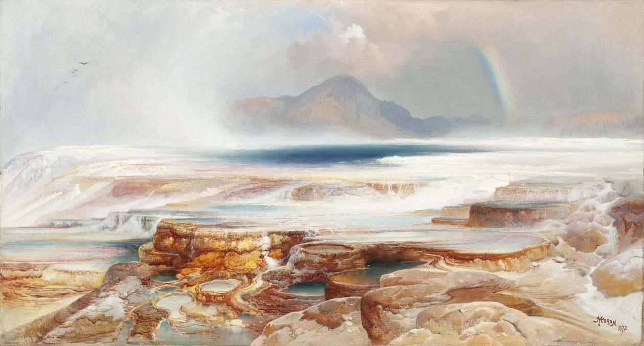 Sorgenti termali di Yellowstone da Thomas Moran