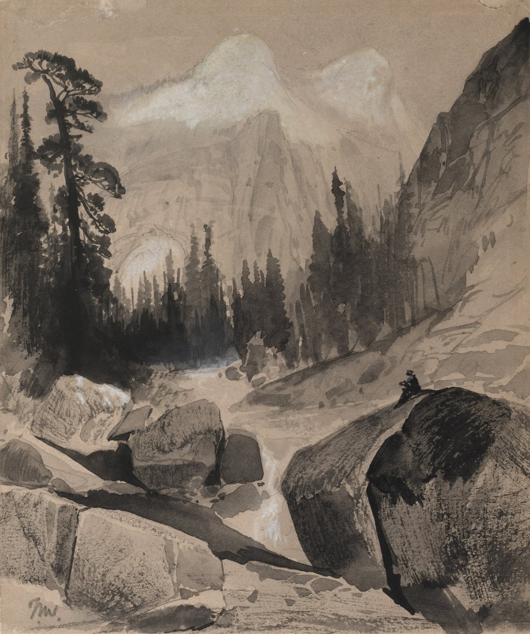 La cupola nord, Yosemite, California da Thomas Moran