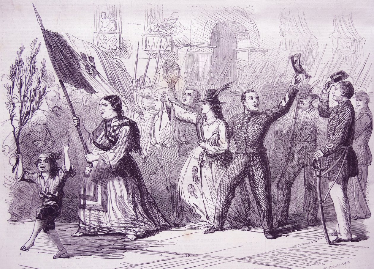La rivoluzione a Napoli, 1860 da Thomas Nast