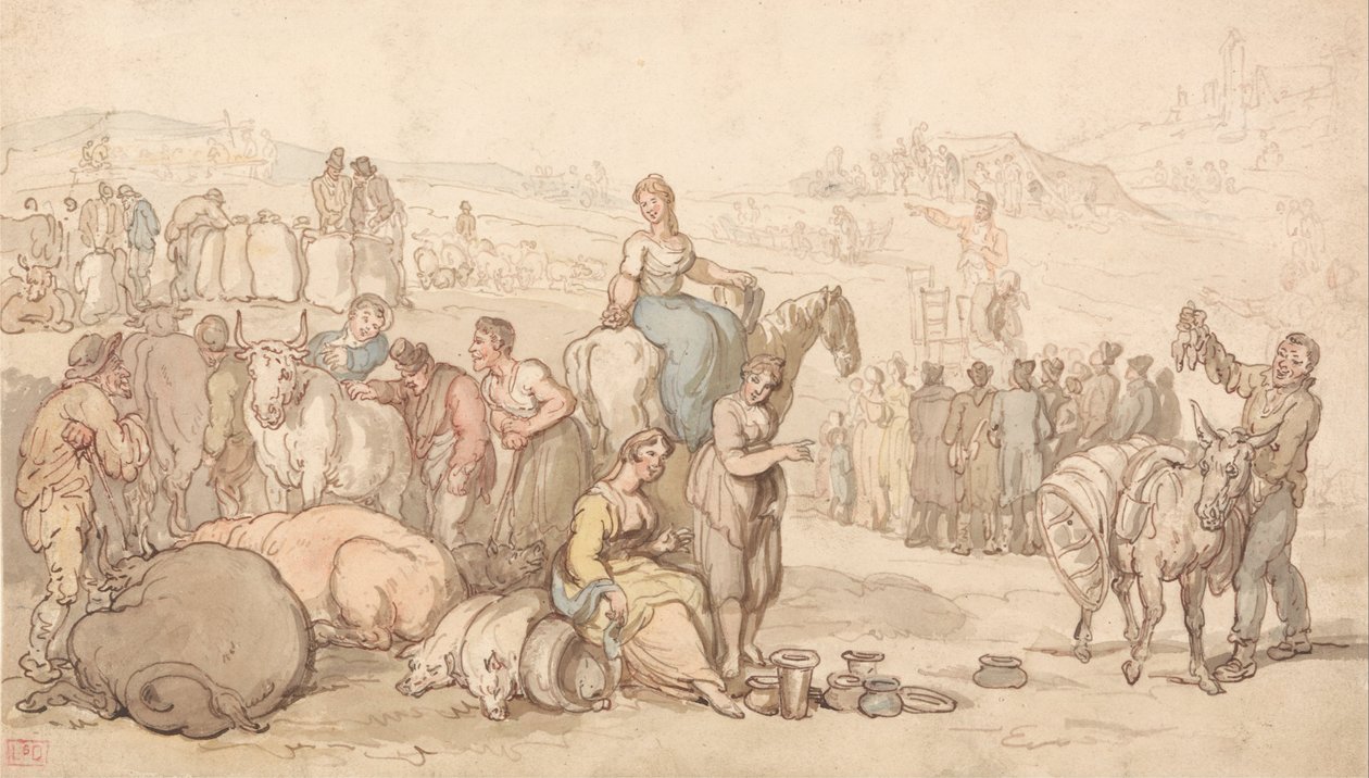 Una fiera in campagna da Thomas Rowlandson