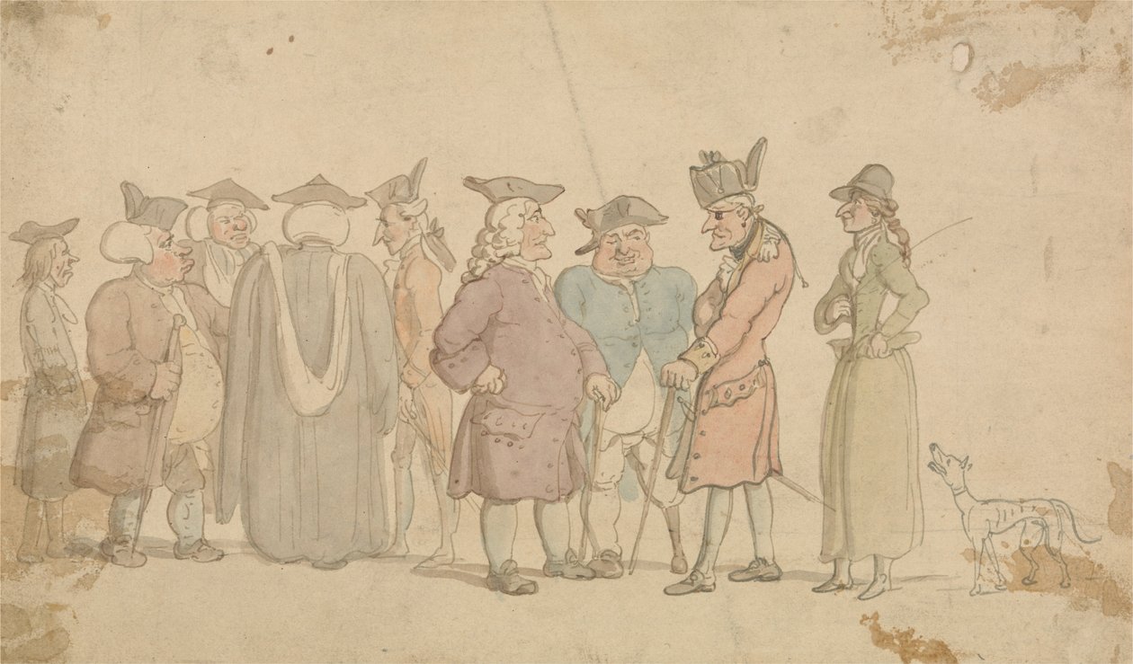 Un gruppo di figure da Thomas Rowlandson
