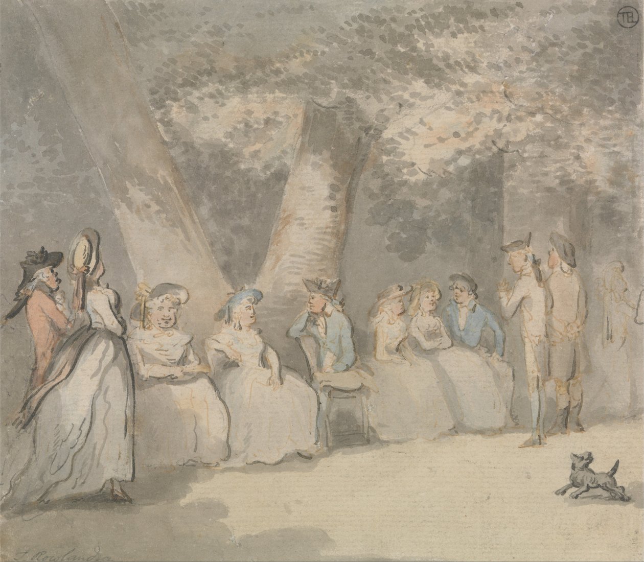Scena di un parco da Thomas Rowlandson
