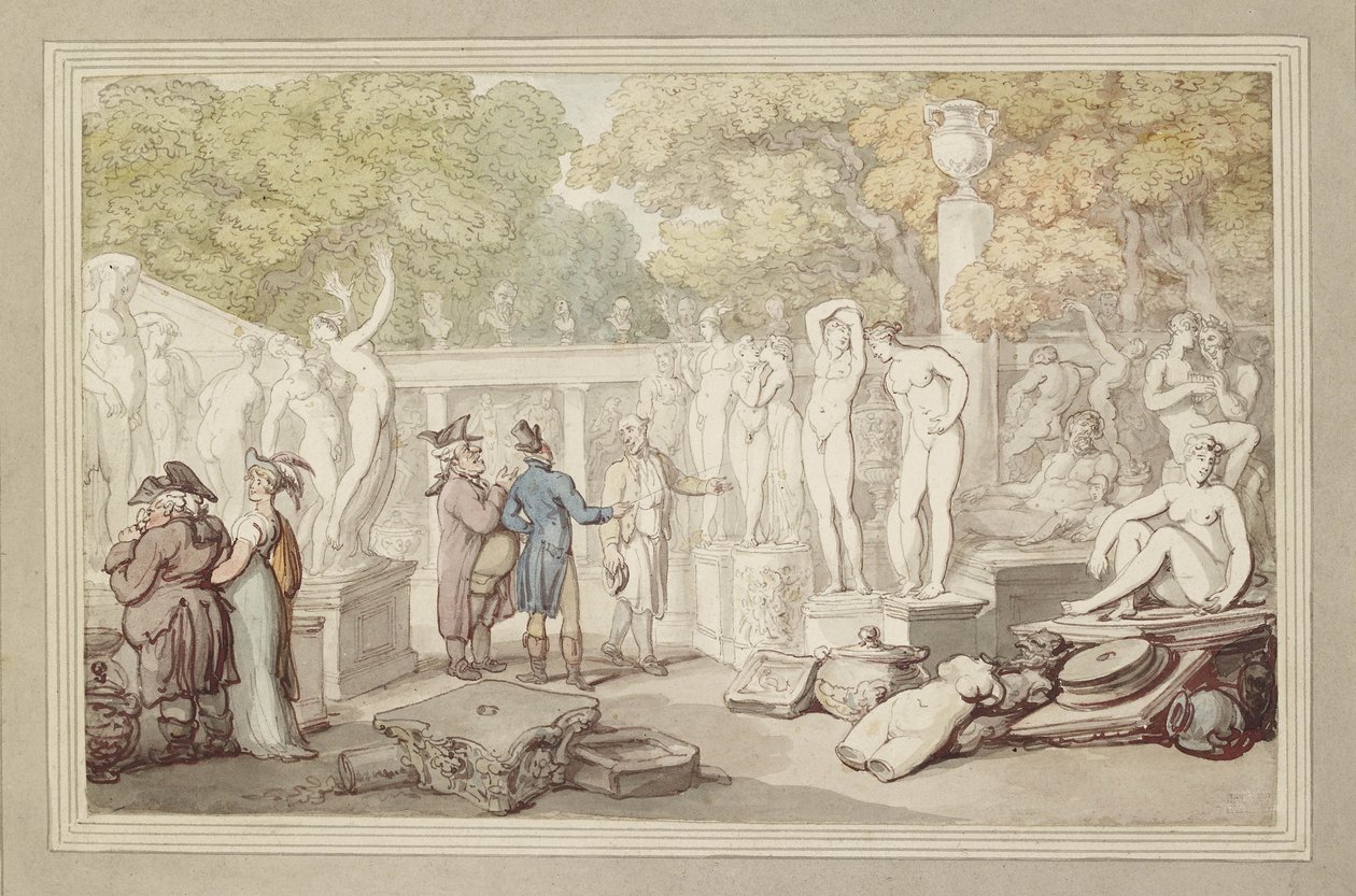 Cortile di uno scultore, XIX secolo da Thomas Rowlandson