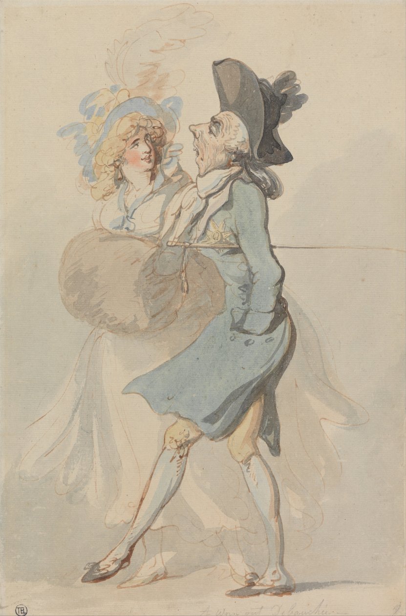 Un depravato esausto da Thomas Rowlandson