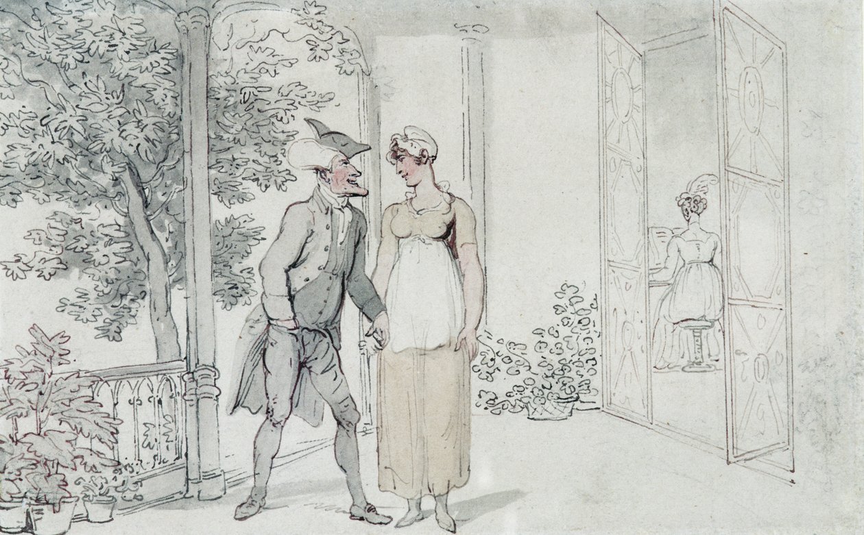 Attenzioni amorose, c.1800 da Thomas Rowlandson
