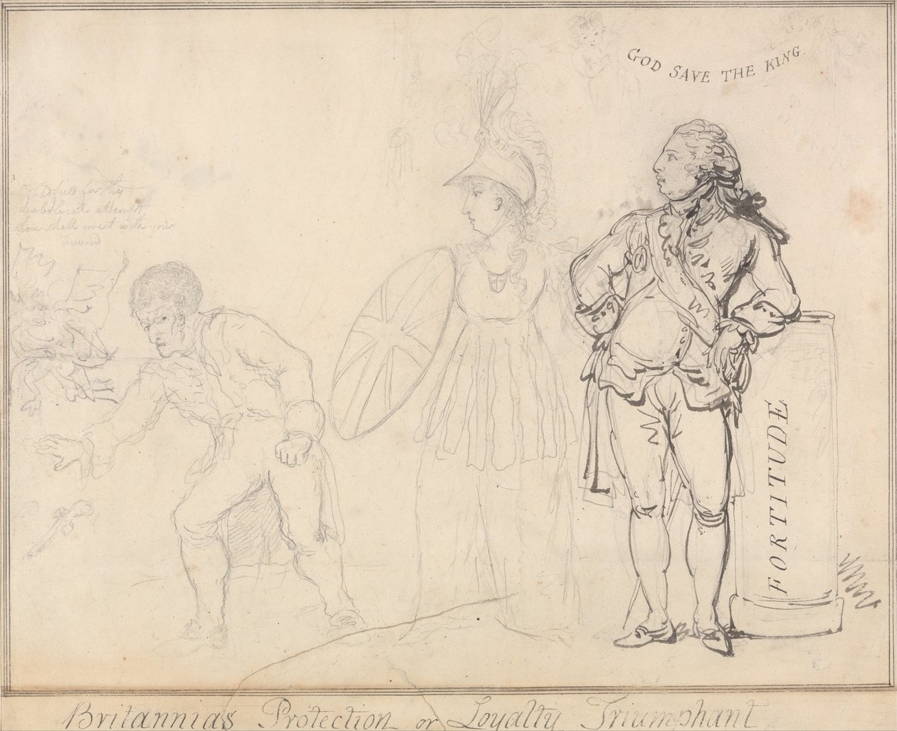 La protezione della Britannia, o la lealtà trionfante da Thomas Rowlandson