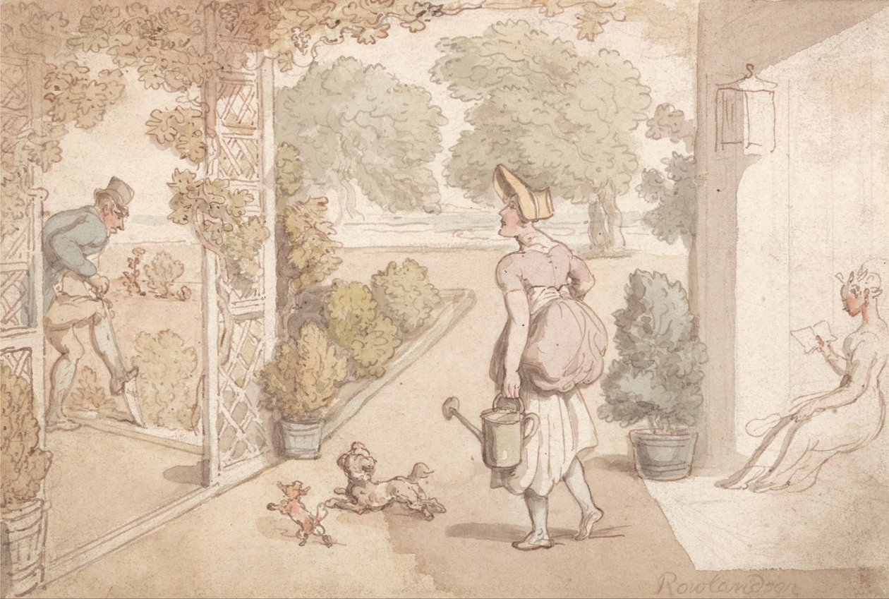 Giardinaggio da Thomas Rowlandson