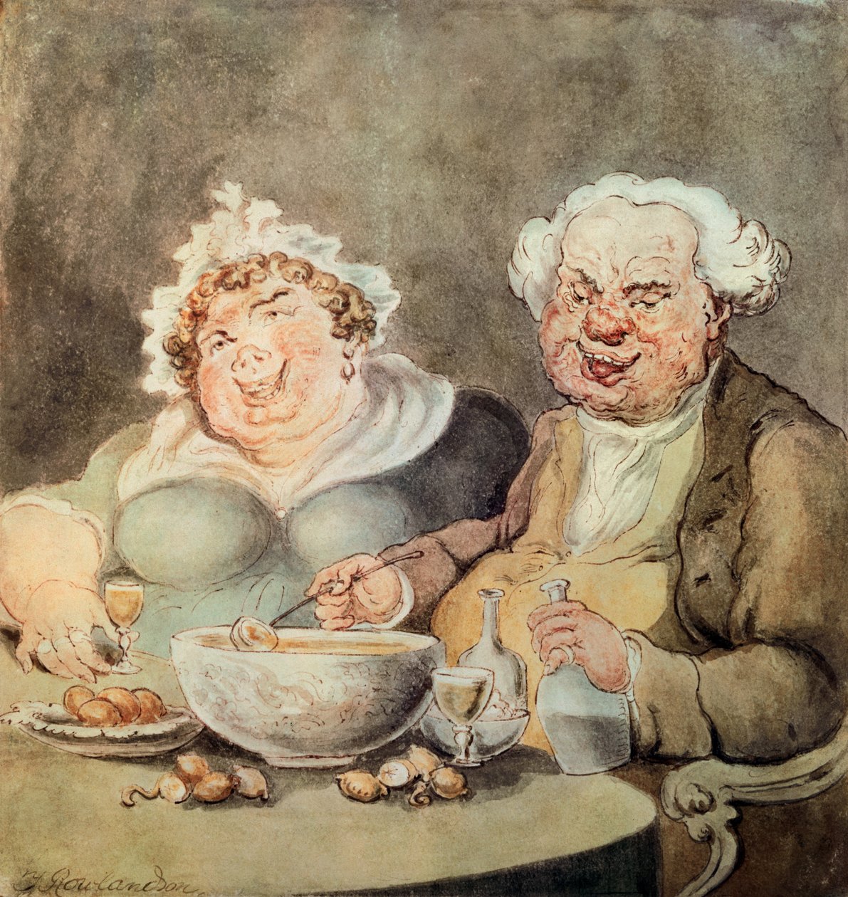 Ghiottoni, c.1800-05 da Thomas Rowlandson