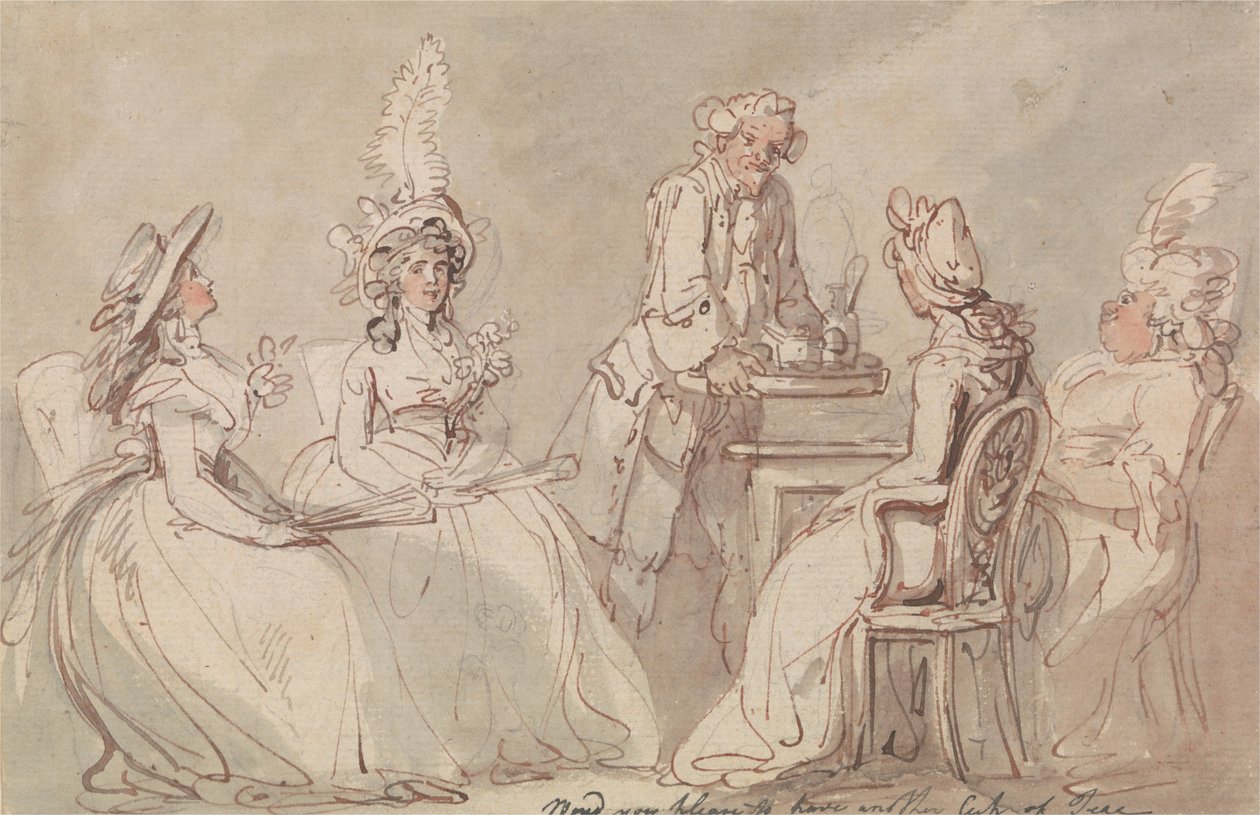 Signore al tè da Thomas Rowlandson