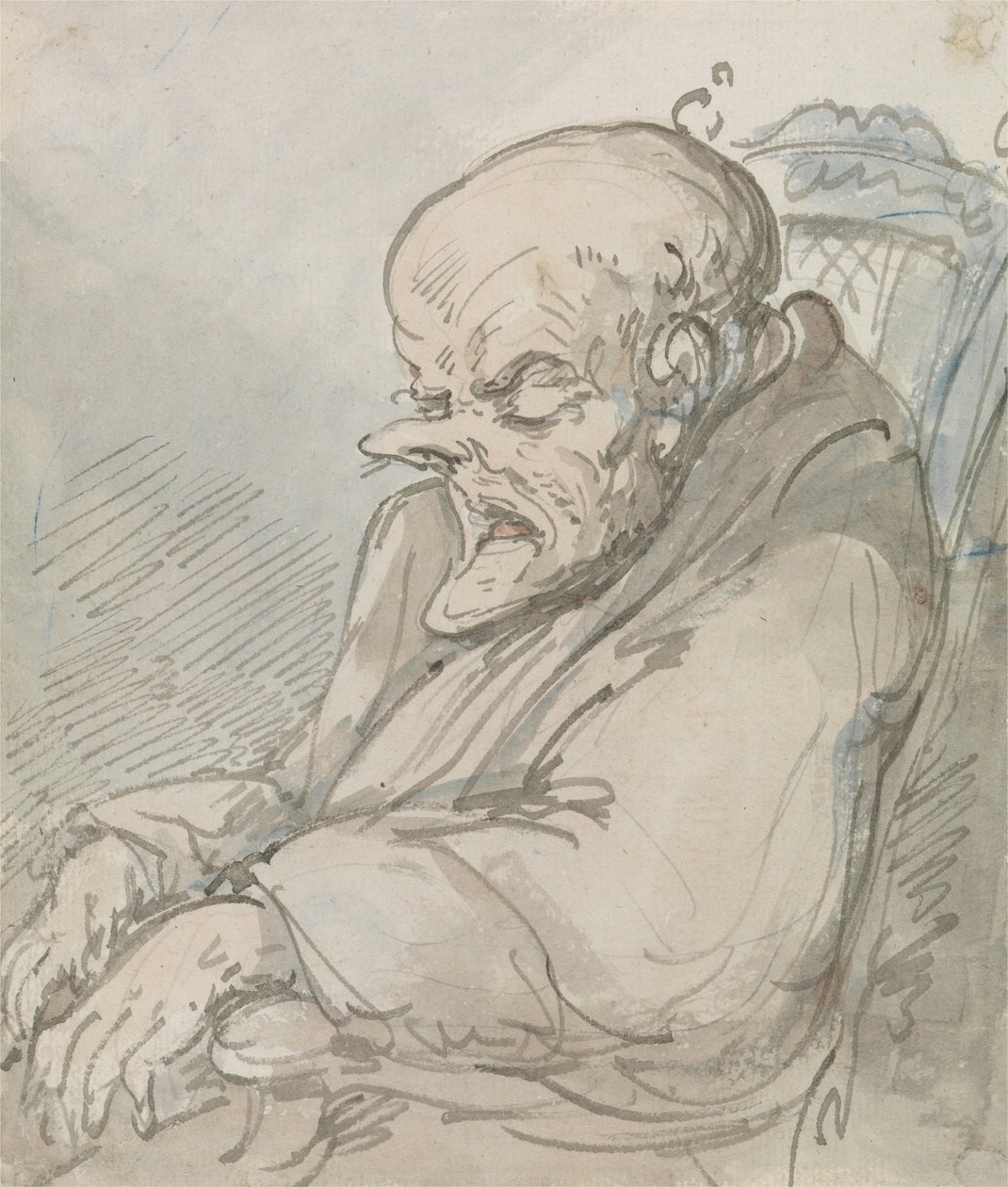 Ritratto di un vecchio da Thomas Rowlandson