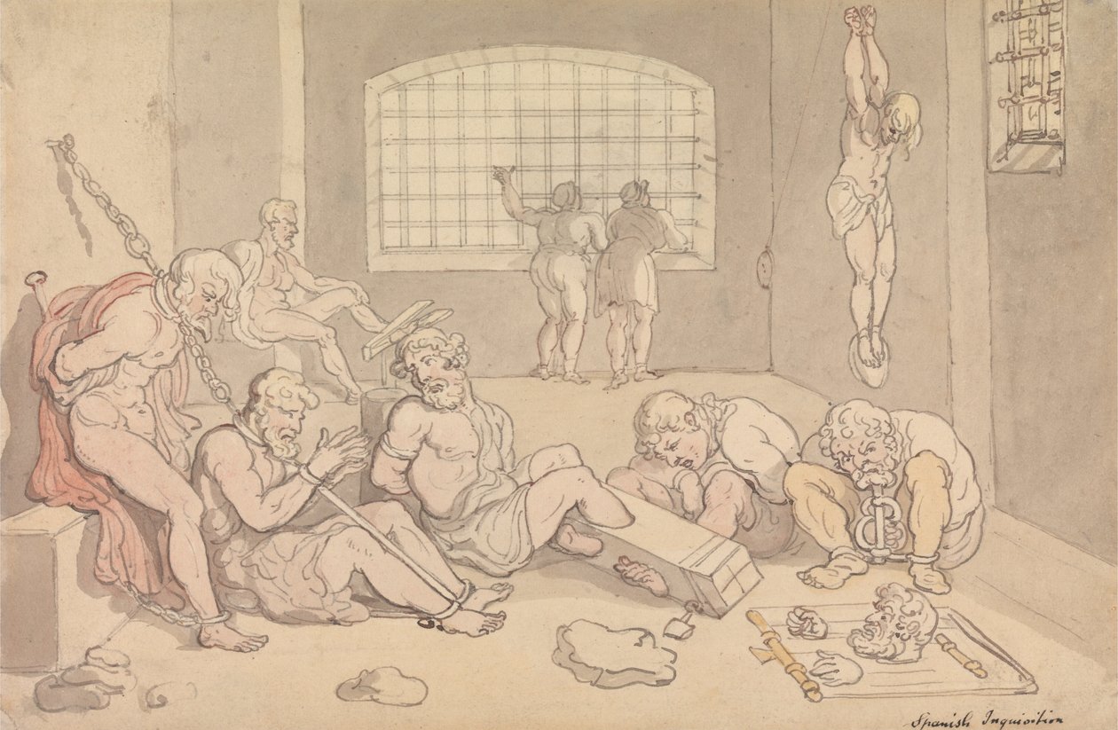 Inquisizione spagnola da Thomas Rowlandson