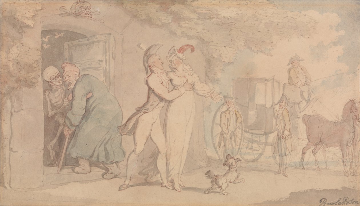 Il mausoleo da Thomas Rowlandson