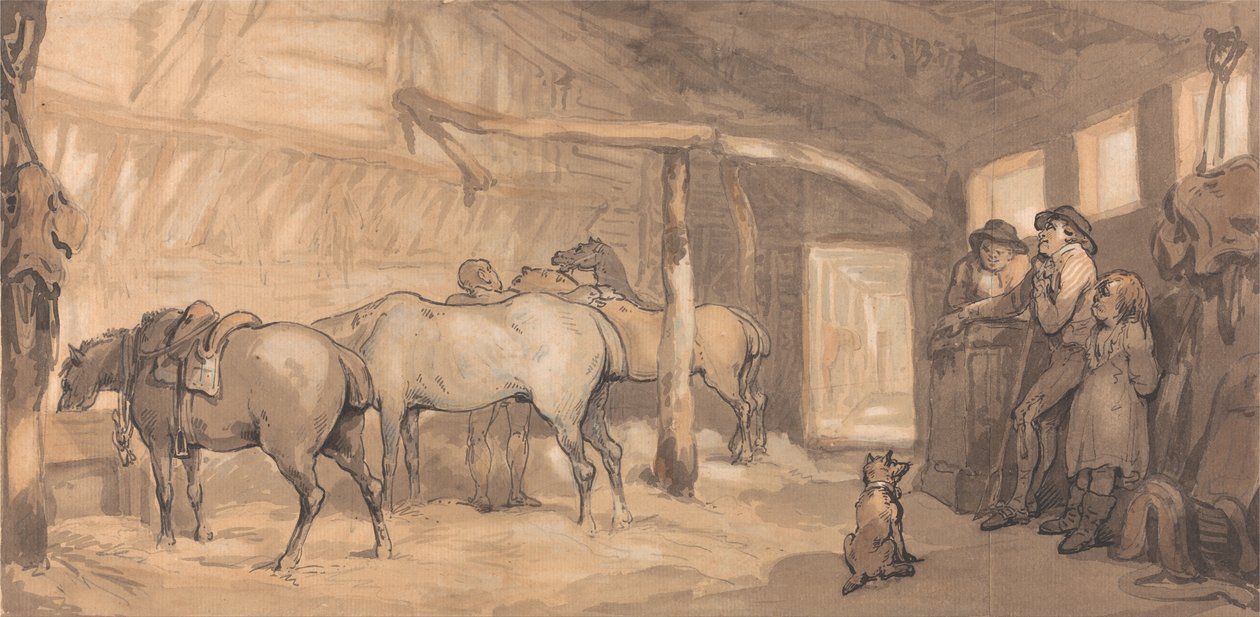 La stalla di una locanda da Thomas Rowlandson