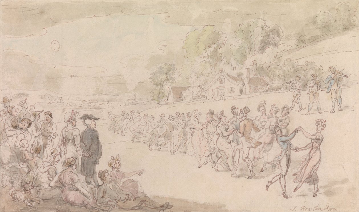 Il vicario di Wakefield - La danza da Thomas Rowlandson