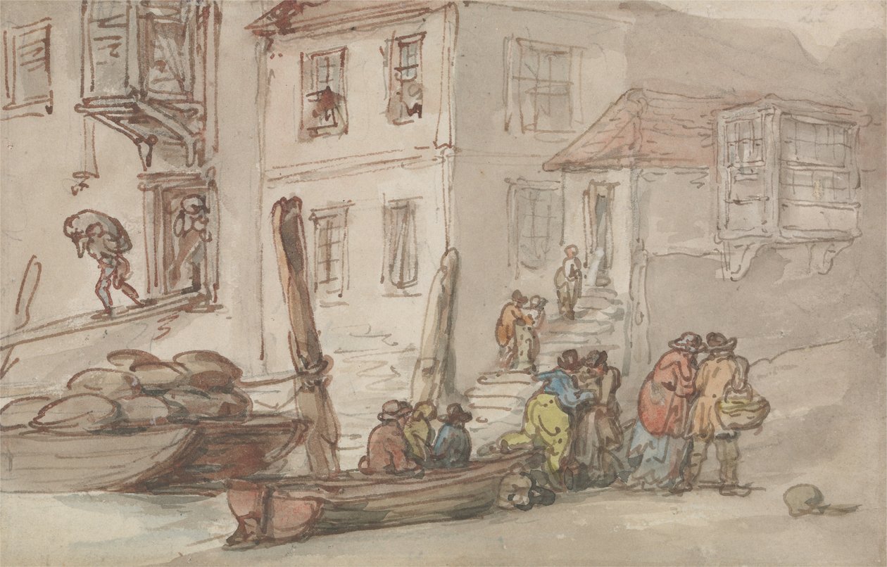 Vecchie scale di Wapping da Thomas Rowlandson