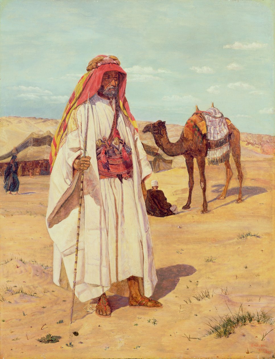 Shaykh arabo (Richard Burton in abito arabo), 1854 da Thomas Seddon