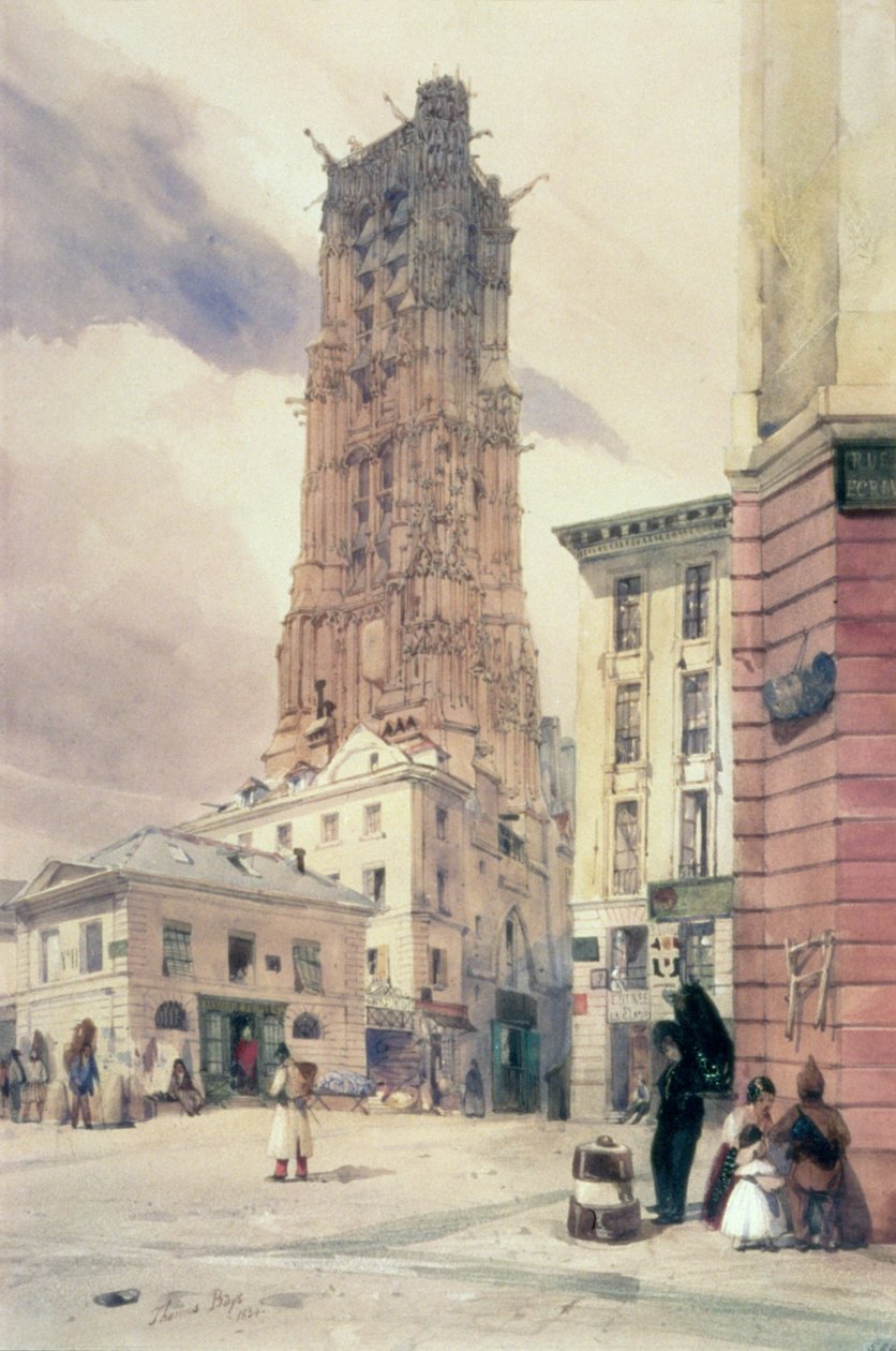 La Torre di San Giacomo, Parigi da Thomas Shotter Boys