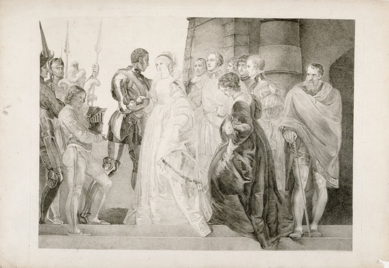 Otello, Atto II, Scena I (inciso da Thomas Ryder) da Thomas Stothard