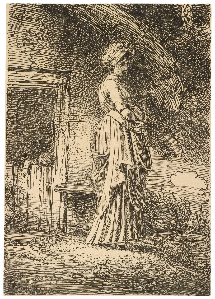 La Mela Perduta da Specimens of Polyautography da Thomas Stothard