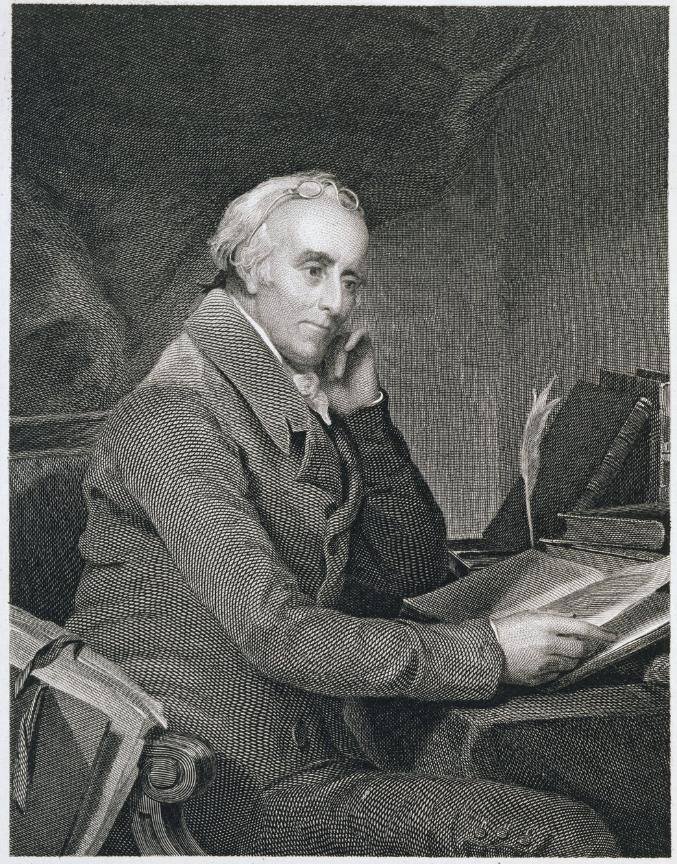 Benjamin Rush, inciso da Richard W. Dodson (1812-67) da Thomas Sully