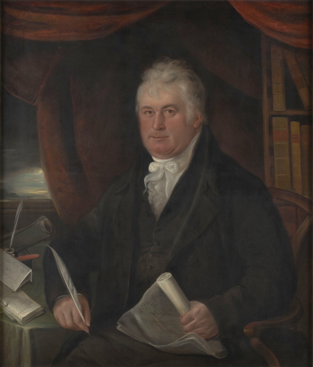 Ritratto di Thomas Coke, 1° conte di Leicester, politico e agronomo britannico (1754-1842) da Thomas Weaver