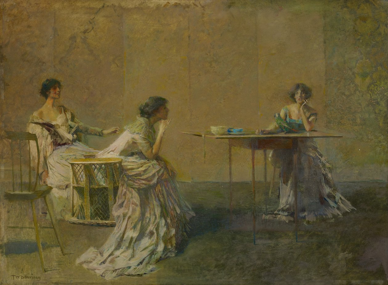 Il pettegolezzo, c.1907 da Thomas Wilmer Dewing