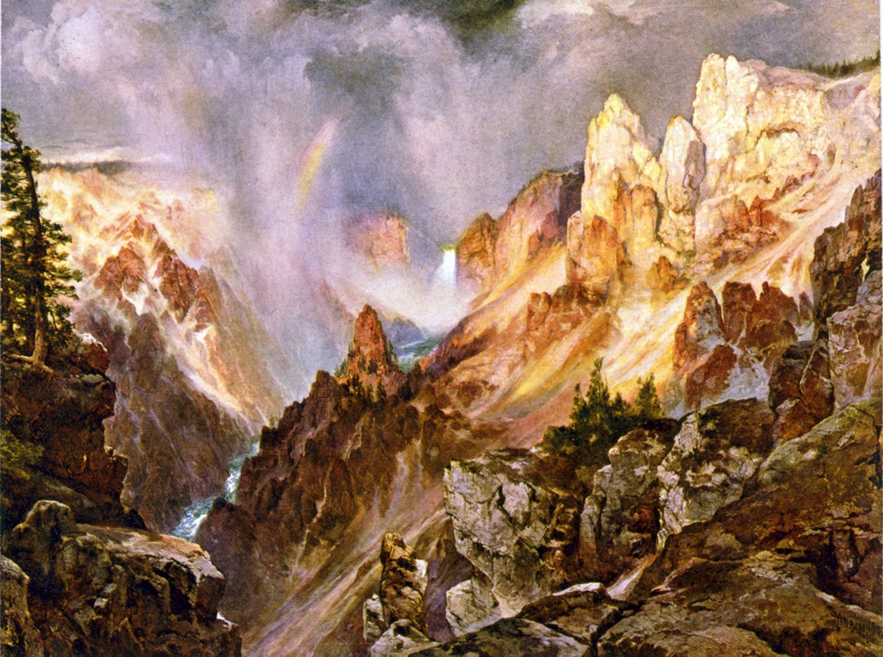 Il canyon di Yellowstone da Thomas (after) Moran