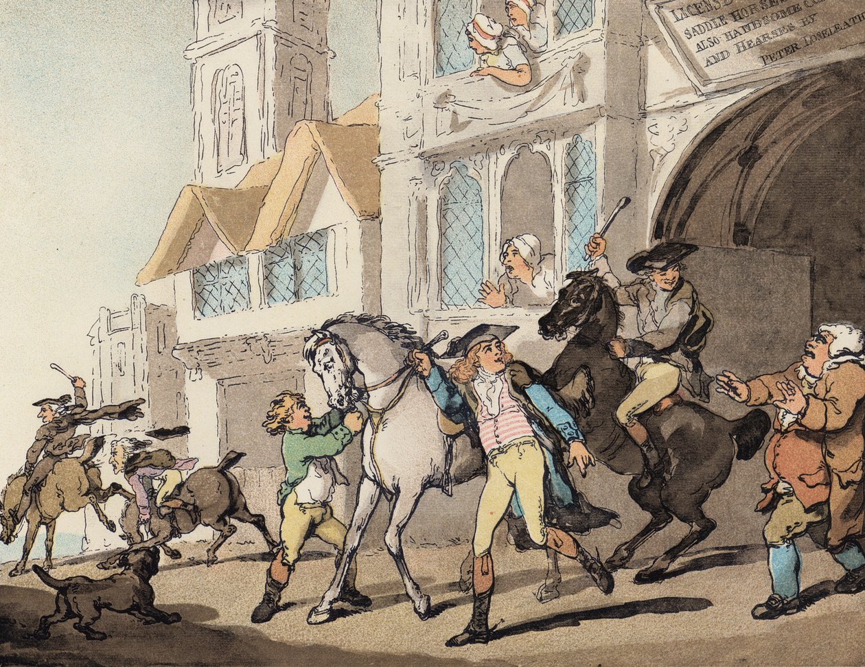 Caccia al tasso da Thomas (after) Rowlandson