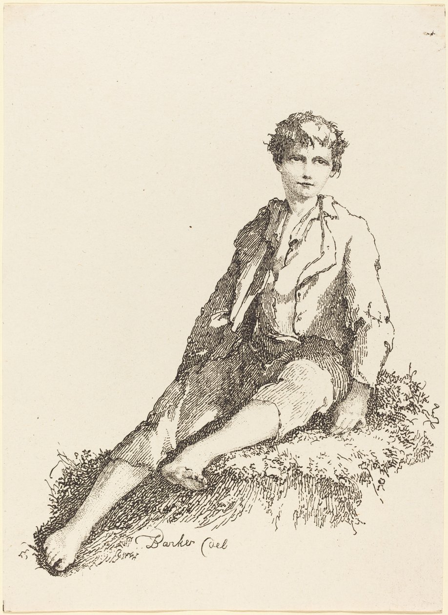 Ragazzo Seduto da Thomas Barker