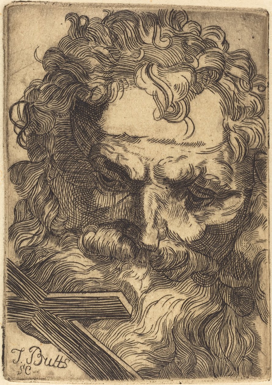 Testa di San Giovanni Battista da Thomas Butts, Jr.