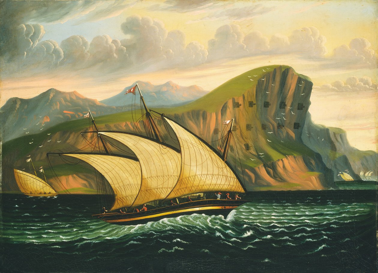 Felucca al Largo di Gibilterra da Thomas Chambers