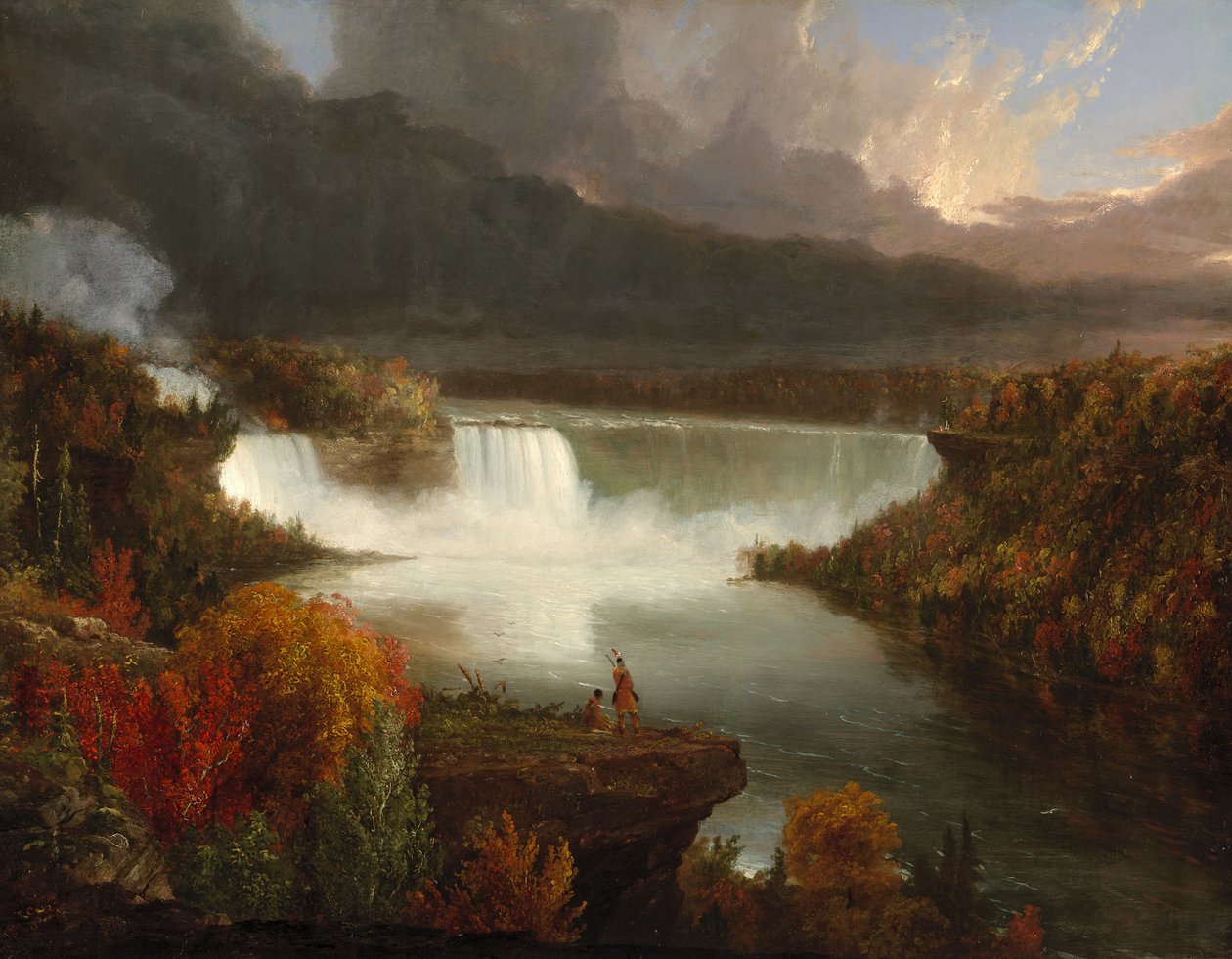 Vista lontana delle cascate del Niagara, 1830 da Thomas Cole