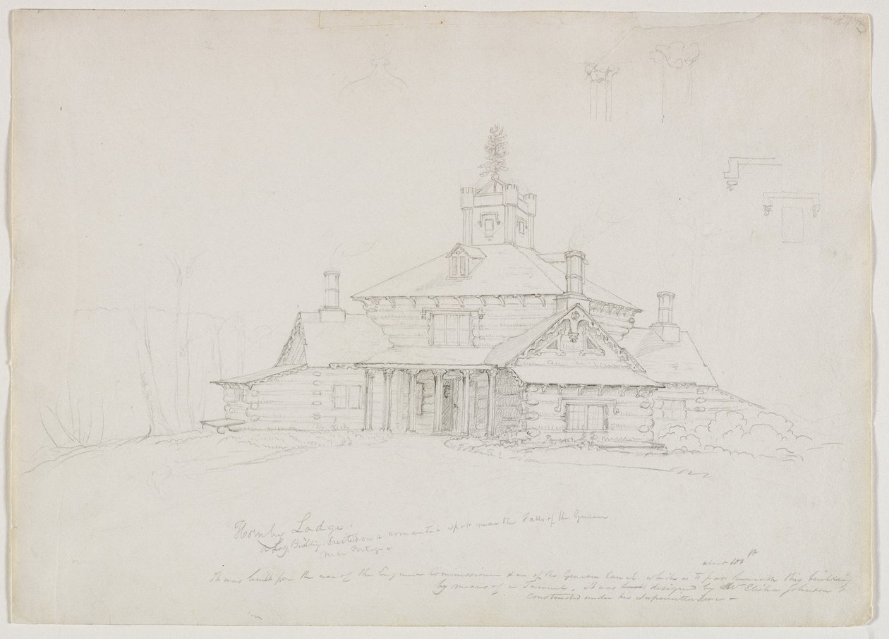 Hornby Lodge, 1839 da Thomas Cole