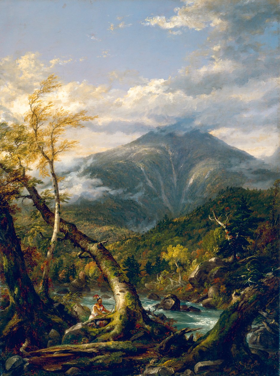 Monte Marcy dal fiume Opalescent da Thomas Cole