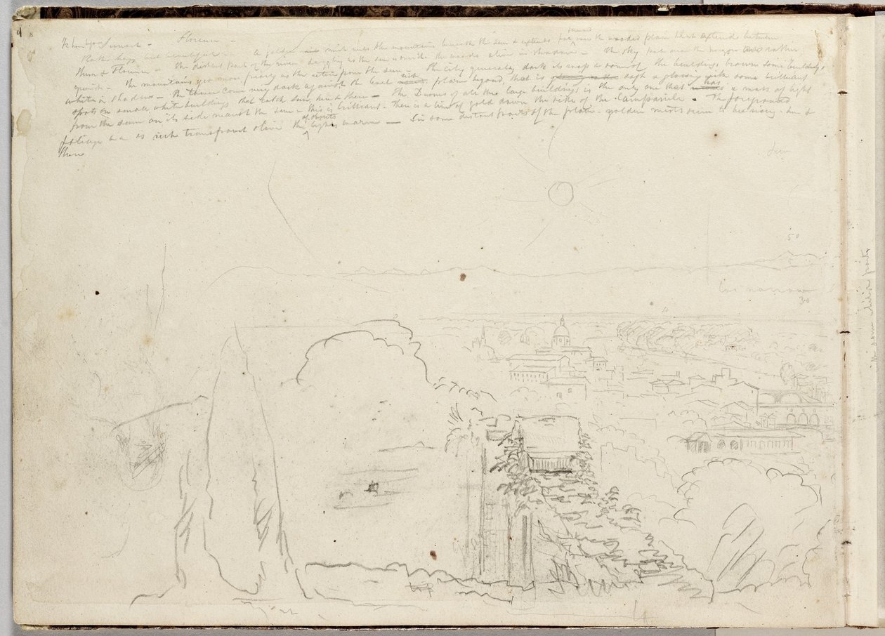 Panorama di Firenze da Thomas Cole