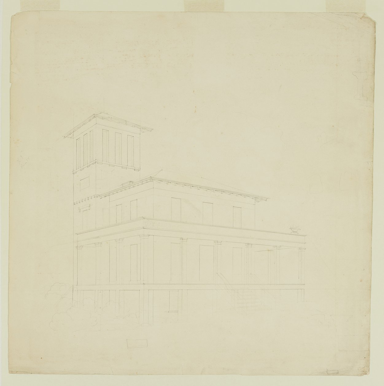 Villa proposta a Catskill da Thomas Cole