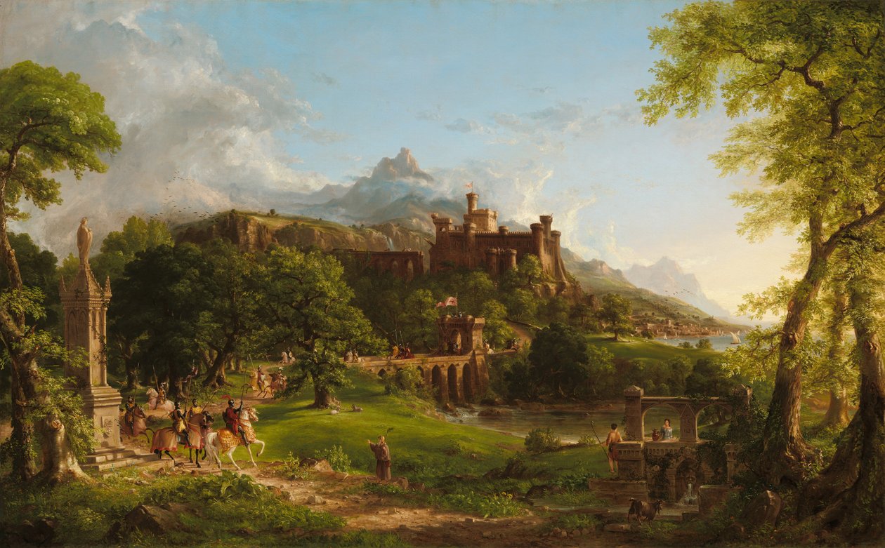La partenza, 1837 da Thomas Cole