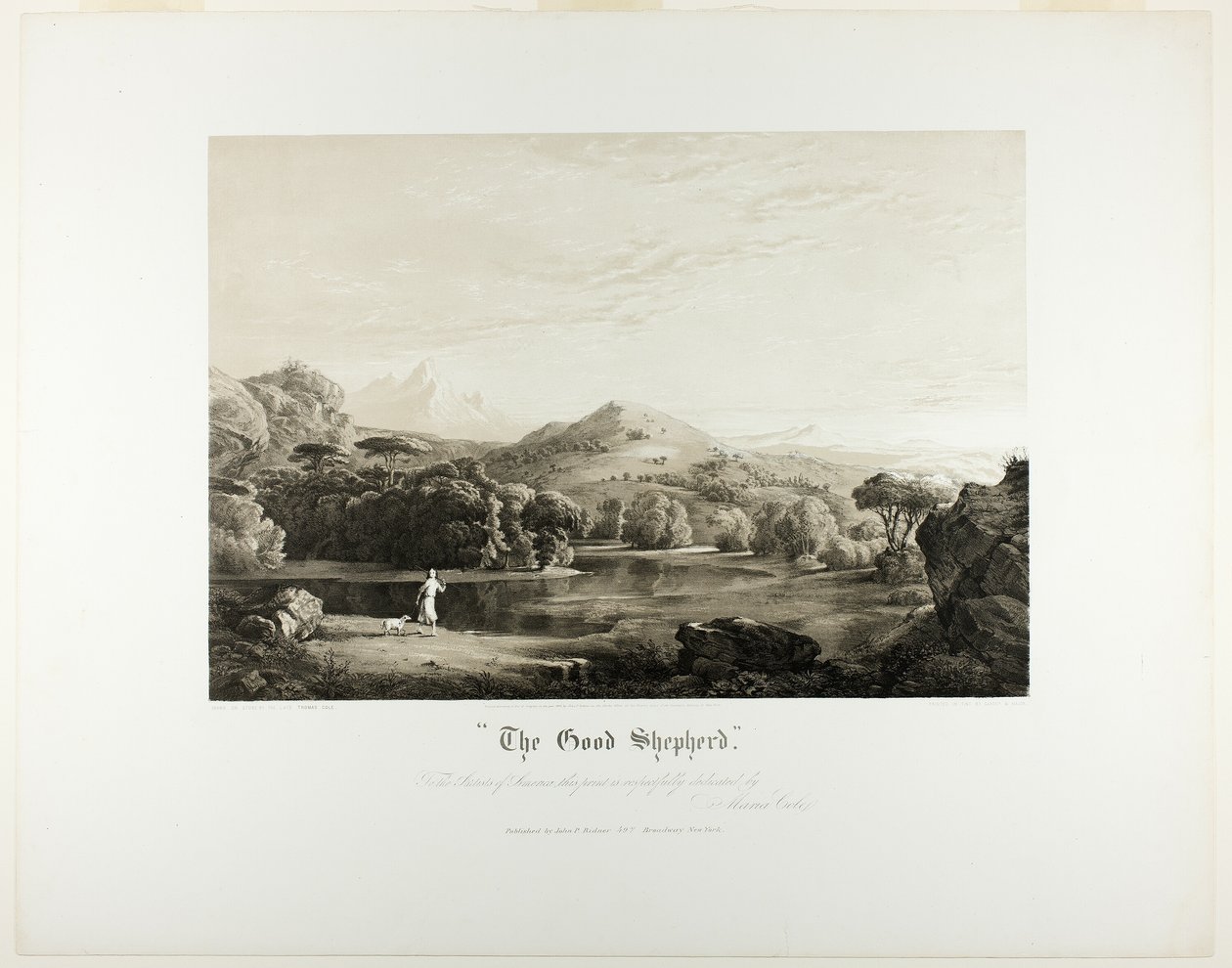 Il buon pastore da Thomas Cole