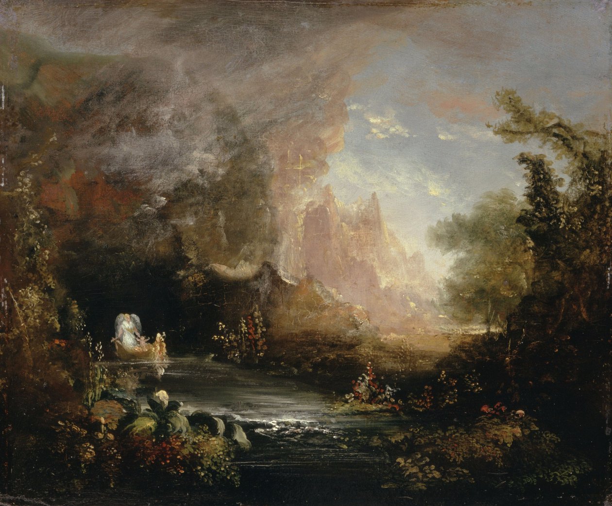 Il viaggio della vita: Infanzia (studio) da Thomas Cole